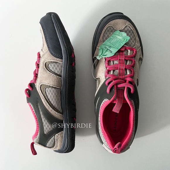 NEW Lands End Trail Hiking Shoes, Wide, Beige - Picture 13 of 16